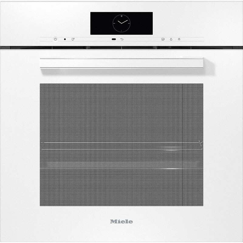 Miele 11135950 DGC 7865 XXL VitroLine Brilliant White oven, a premium kitchen appliance showcasing a sleek, modern design in brilliant white, part of Miele’s smart appliances range.