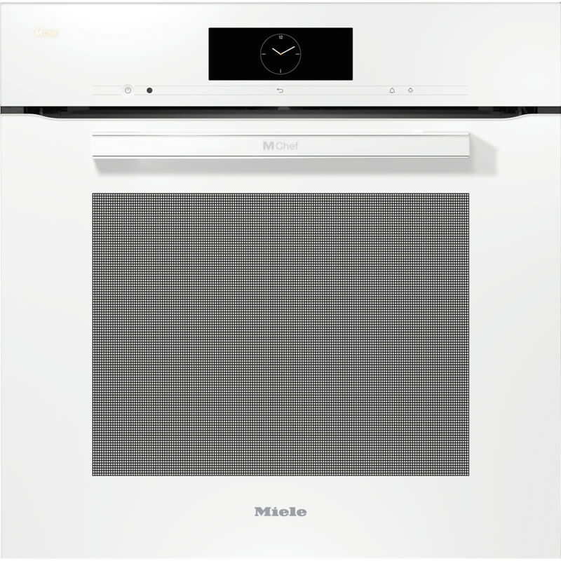 Miele DO 7860 VitroLine 11137640 Brilliant White wall oven, showcasing a sleek and modern design, part of high-end kitchen appliances.