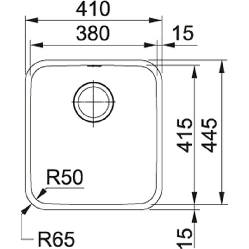 Franke BELL Single Bowl Sink - Dual Install | BCX210-38 - Image 3