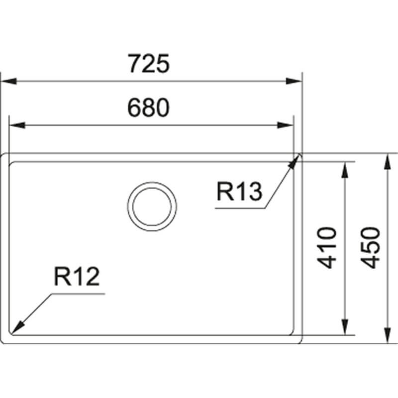 Franke Bolero Single Bowl 685mm | BOX210-68 - Image 2