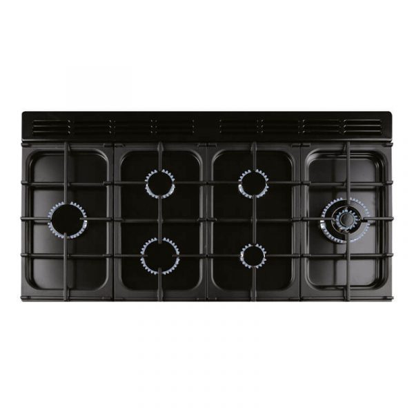 Falcon Classic 110cm Black & Chrome Gas Range Cooker | CLA110NGFBL-CH - Image 2