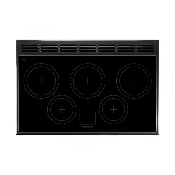 Falcon Classic 90cm Black & Chrome Induction Range Cooker | CLA90EI5BL-CH - Image 2