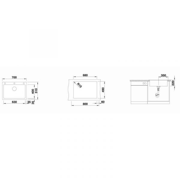 Blanco PLEON8W Sink | PLEON8WK5 - Image 2