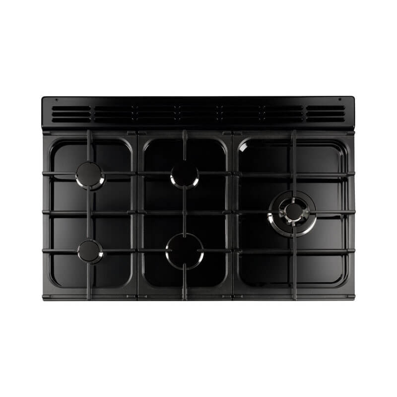 Falcon Professional+ Fxp 90cm Black & Chrome Pyrolytic Dual Fuel Range Cooker | PROP90FXPDFGB-CH - Image 2