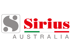 Sirius Australia logo representing premium kitchen ventilation solutions and appliances