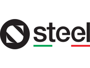 Steel logo representing professional-grade kitchen appliances and cooking solutions