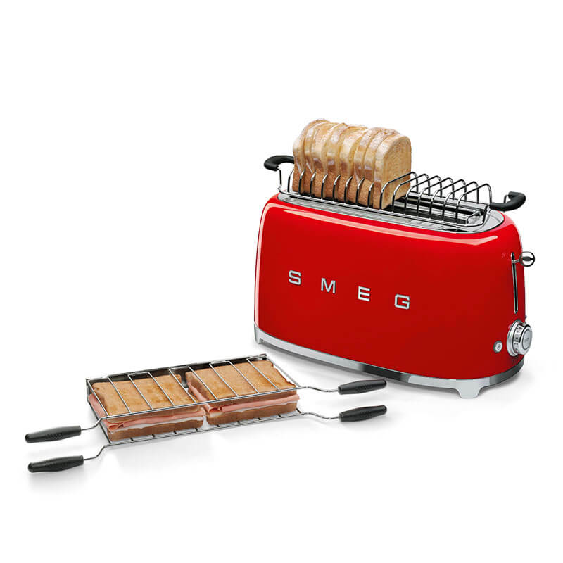 Smeg Appliances Toaster - Long Slot Red | TSF02RDAU - Image 3