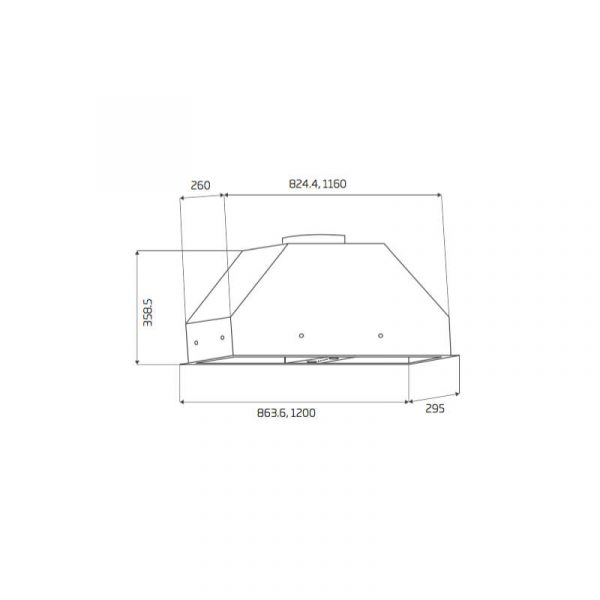 Schweigen 120cm Undermount Rangehood | UM-12UMSP - Image 2