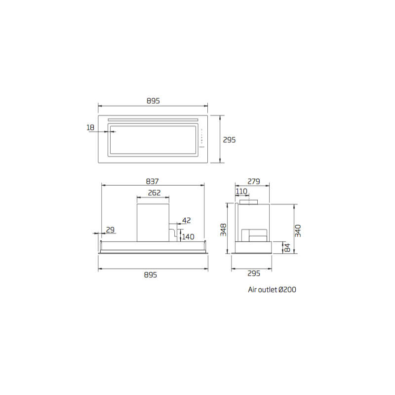 Schweigen 90cm Undermount Rangehood | UM-PA9SP - Image 3