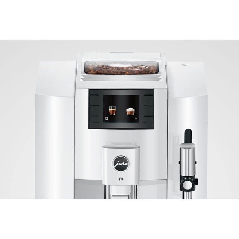 Jura Automatic Coffee Machine | E8 Piano White - Image 3