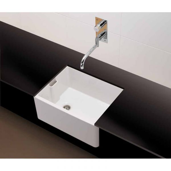 Turner Hastings Belfast 60 x 46 Butler Sink With Internal Overflow Gloss White | 7400 - Image 3