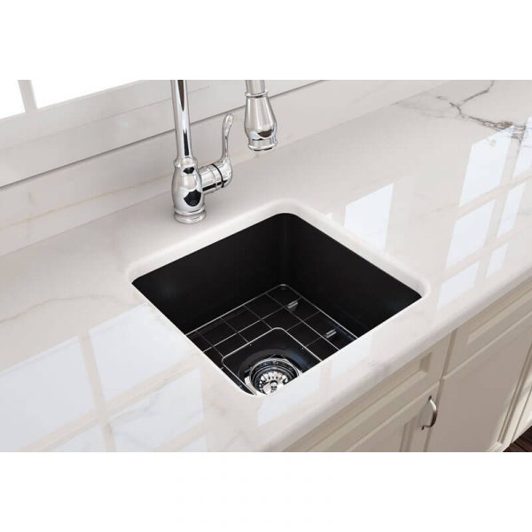 Turner Hastings Cuisine 46 x 46 Fine Fireclay Single Bowl Sink Matte Black | CU46FS-MB - Image 2