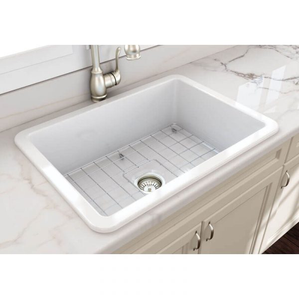 Turner Hastings Cuisine 68 x 48 Fine Fireclay Single Bowl Sink White Gloss | CU68FS - Image 3