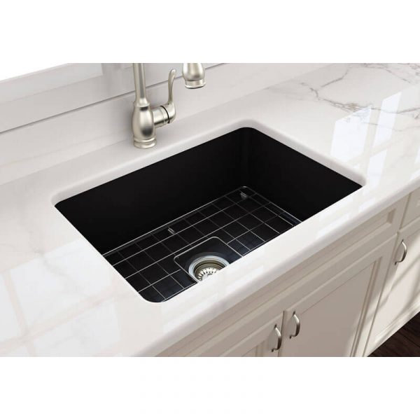 Turner Hastings Cuisine 68 x 48 Fine Fireclay Single Bowl Sink Matte Black | CU68FS-MB - Image 2