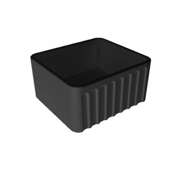 Turner Hastings Novi 50 x 46 Fine Fireclay Single Bowlbutler Sink Matte Black | NO50FS-MB - Image 2