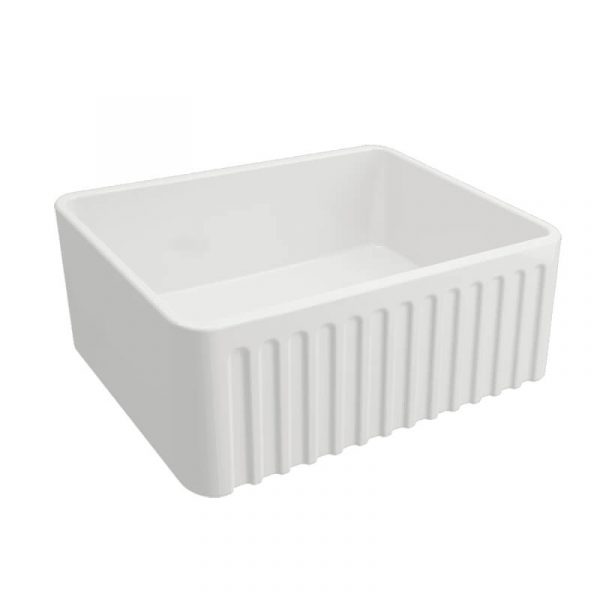 Turner Hastings Novi 60 x 46 Fireclay Single Bowl Butler Sink Gloss White | NO60FS - Image 2