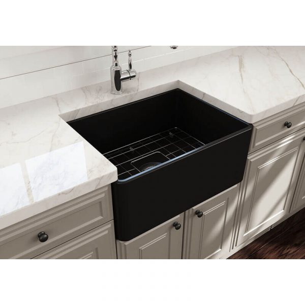 Turner Hastings Novi 60 x 46 Fireclay Single Bowl Butler Sink Matte Black | NO60FS-MB - Image 3