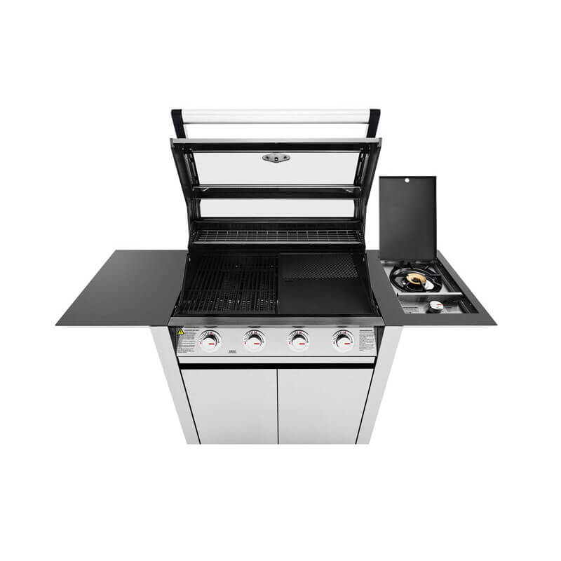 Beefeater 1600 Series 4 Burner BBQ & Trolley with Side Burner - Stainless Steel | BMG1641SA - Image 2