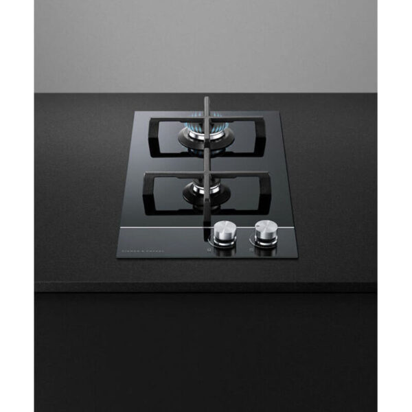 Fisher & Paykel 30cm Series 9 2 Burner Gas Cooktop Natural Gas | CG302DNGGB4 - Image 2