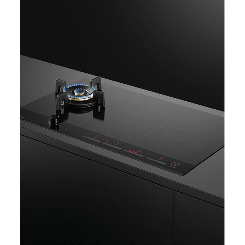 Fisher & Paykel 90cm Series 9 1 Burner + 4 Zone Hybrid Cooktop 2 SmartZones Natural Gas | CGI905DNGTB4 - Image 3