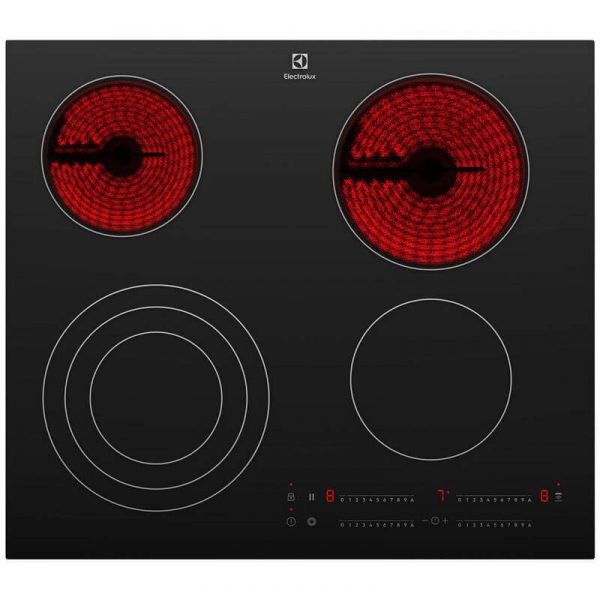 Electrolux 60cm 4 Zone Ceramic Cooktop | EHC644BE - Image 2