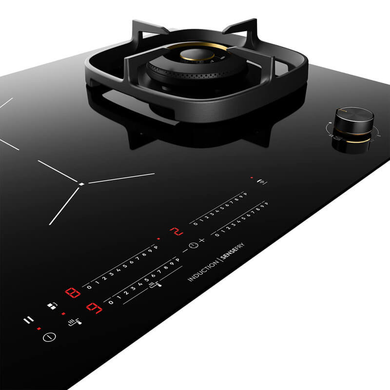 Electrolux 90cm 4 Zone Hybrid Gas And Induction Cooktop | EHH957BE - Image 2