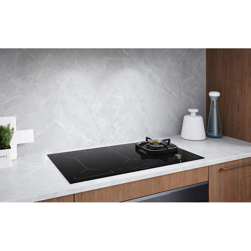 Electrolux 90cm 4 Zone Hybrid Gas And Induction Cooktop | EHH957BE - Image 3