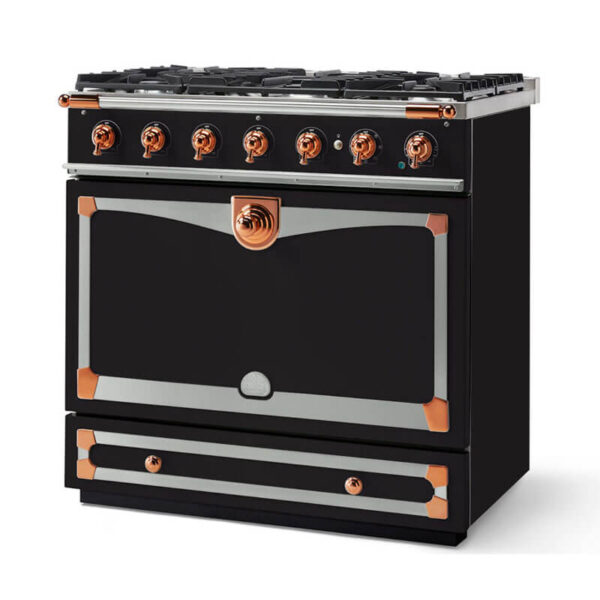 La Cornue Albertine90 Matt Black Cooker | ALB90DFMB - Image 2