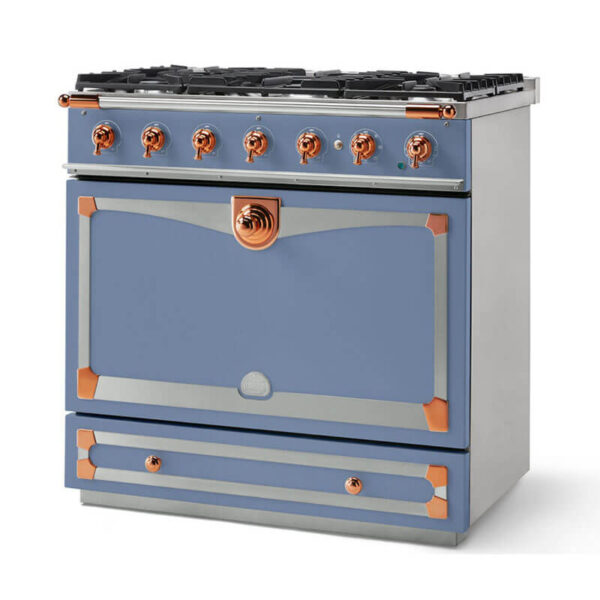 La Cornue Albertine90 Paris Blue Cooker | ALB90DFPB - Image 2