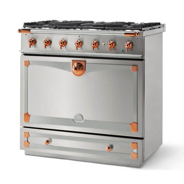 La Cornue Albertine90 Brushed Stainless Steel Cooker | ALB90DFSS - Image 2