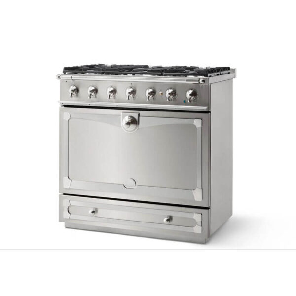 La Cornue Albertine90 Brushed Stainless Steel Cooker | ALB90DFSS - Image 3