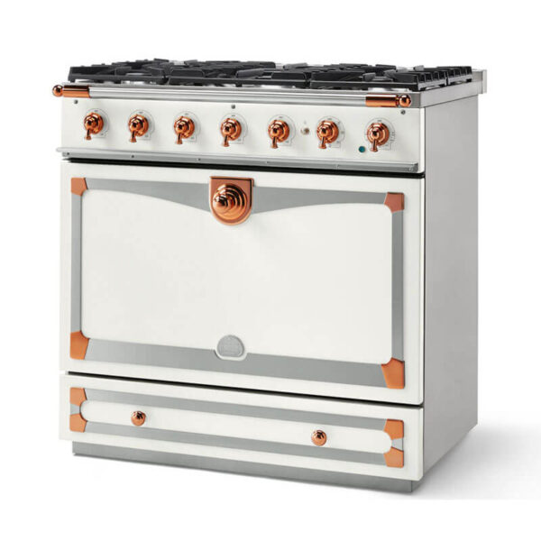 La Cornue Albertine90 Pure White Cooker | ALB90DFWH - Image 2