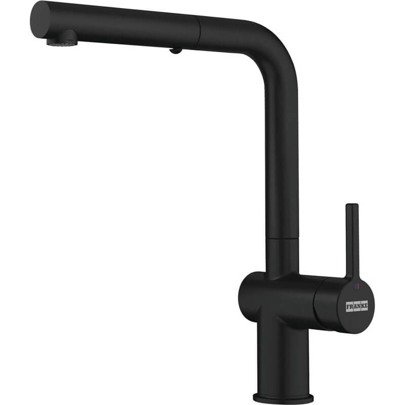 Franke Maris Double Bowl Matt Black Sink Kit. Flush/Undermount+ Active Pull-out Matt Black Tap | MRG220MBTA7721B - Image 2