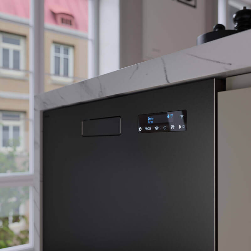 Asko 82cm Dishwasher Built-In 16pl Classic Black Steel | DBI364ID.BS.AU - Image 3