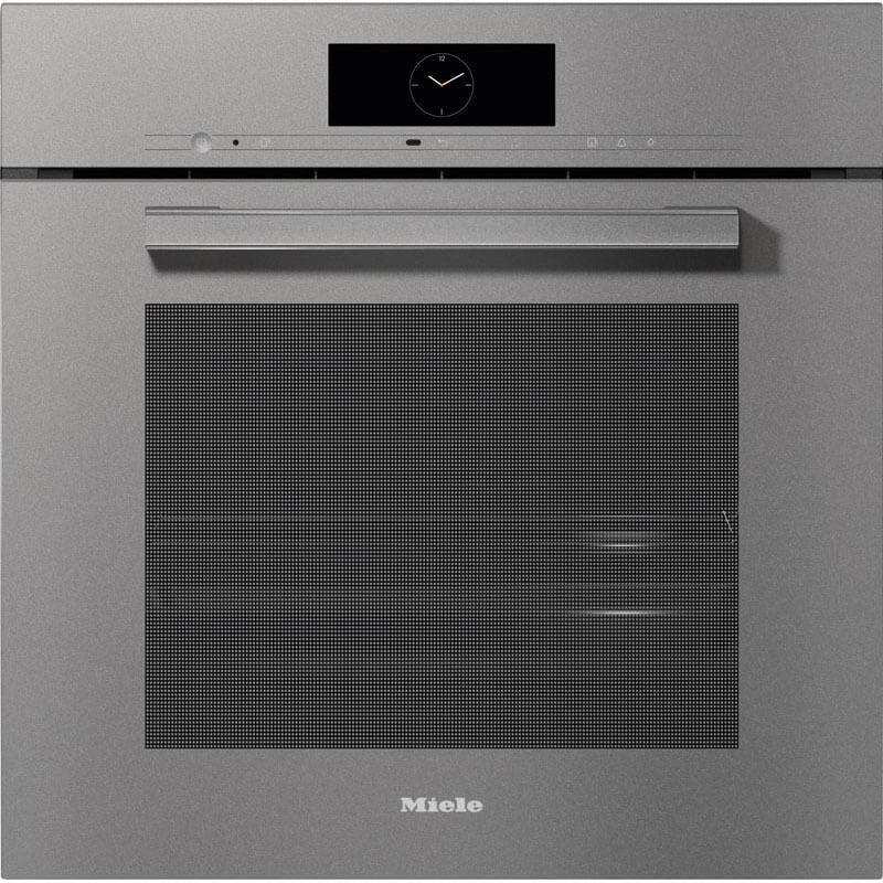 Miele DGC 7865 HC Pro 12087930 VitroLine GRGR Combi Steam Pyro Oven showcasing its sleek stainless steel design and advanced features.