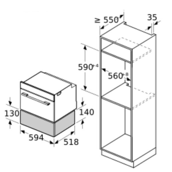 Bosch Series 8 Warming Drawer | BIC7101B1A - Image 2