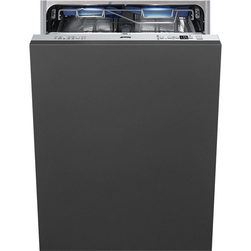 Smeg 60cm Diamond Series Fully Integrated Tall Tank Dishwasher with a seamless, built-in design.