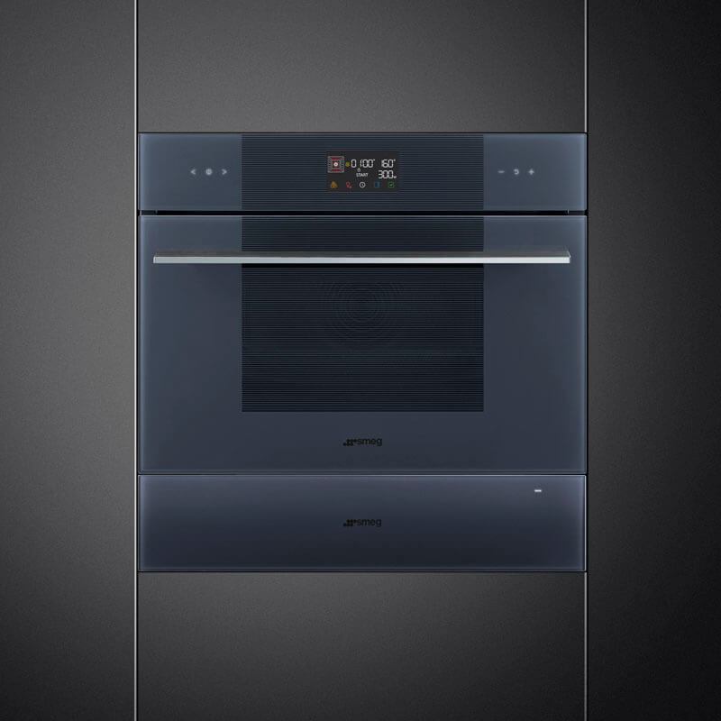 Smeg Appliances Linea 15cm Warming Drawer Neptune Grey | CPRT115G - Image 3