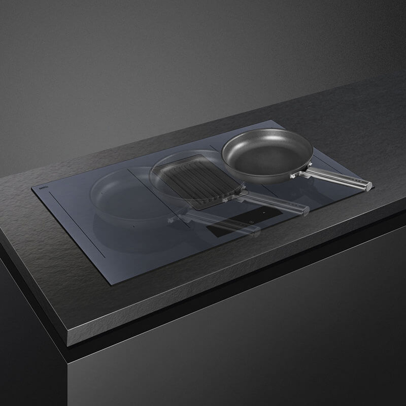 Smeg Appliances Linea 80cm Induction Hob Neptune Grey | HOBD182DG - Image 3