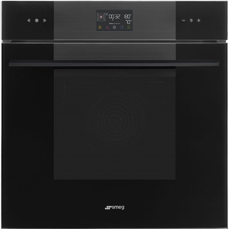 Smeg Linea Steam 100 Oven Midnight Black SO6102S3PB3 - A sleek, modern steam oven with a black finish, designed for precision cooking and seamless integration into any kitchen.