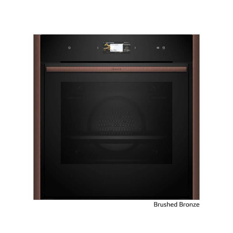 Neff Pyrolytic FlexDesign Slide&Hide Oven with VarioSteam in a sleek stainless steel finish