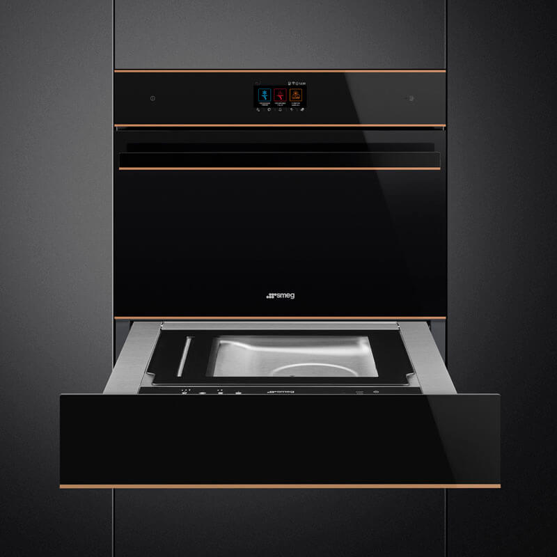 Smeg Appliances Dolce Stil Novo Blast Chiller Black Copper Trim | SBC4604WNR - Image 3