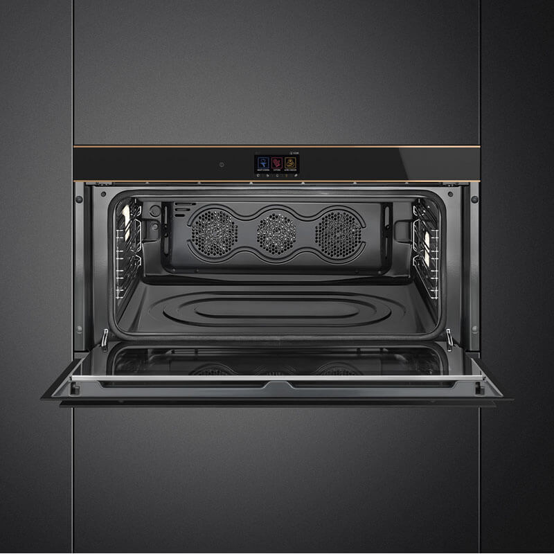 Smeg Appliances Dolce Stil Novo 90cm Pyro Touch Oven Black Copper Trim | SFPR9604TNR - Image 2