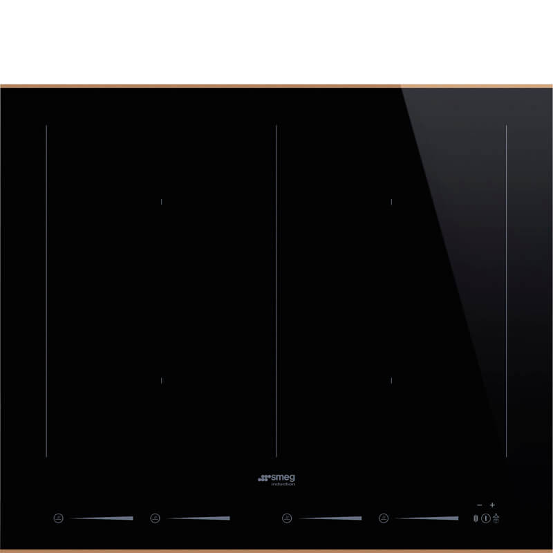 Smeg Dolce Stil Novo 60cm Multi Zone Cooktop with Copper Trim - Model SIM6644R