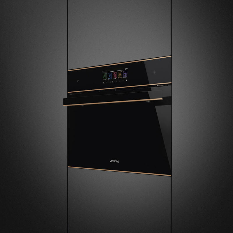 Smeg Appliances Dolce Stil Novo Speedwave Oven Black Copper Trim | SOA4606WM2PNR - Image 3