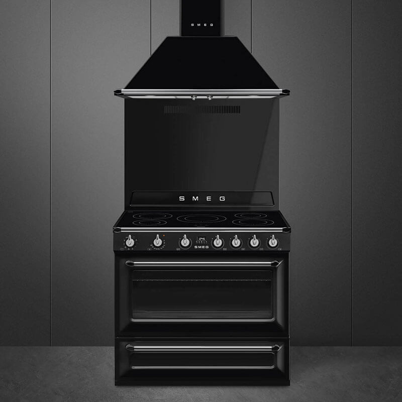 Smeg Appliances Victoria 90cm Black Induction Freestanding Cooker | TR90IBL2 - Image 2