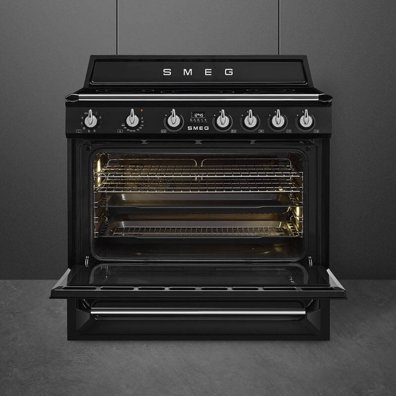 Smeg Appliances Victoria 90cm Black Induction Freestanding Cooker | TR90IBL2 - Image 3