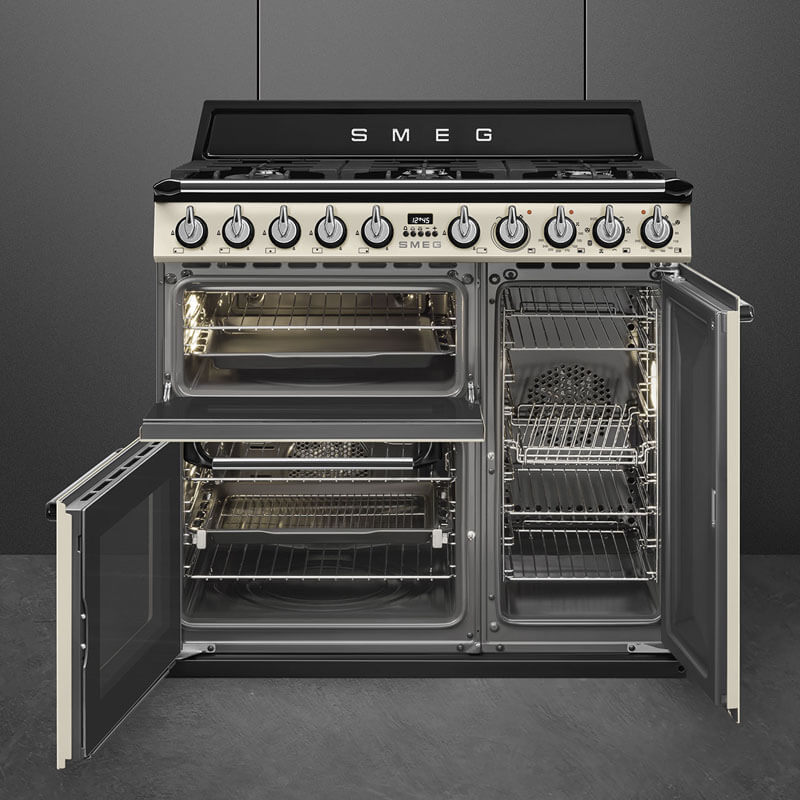 Smeg Appliances Victoria Panna Dual Fuel Gas Cooker | TRA93P - Image 2