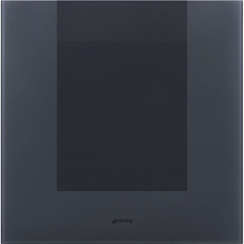 Image of a Smeg Linea 60cm 29 Bottle Grey wine cooler (CVI129G) featuring a sleek design and ample storage for wine bottles.