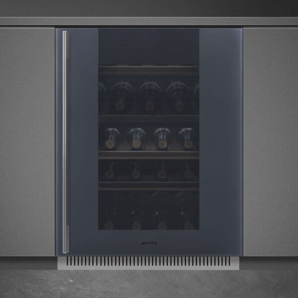 Smeg Appliances Linea 38 Bottle Wine Cooler Grey | CVI138RG - Image 2